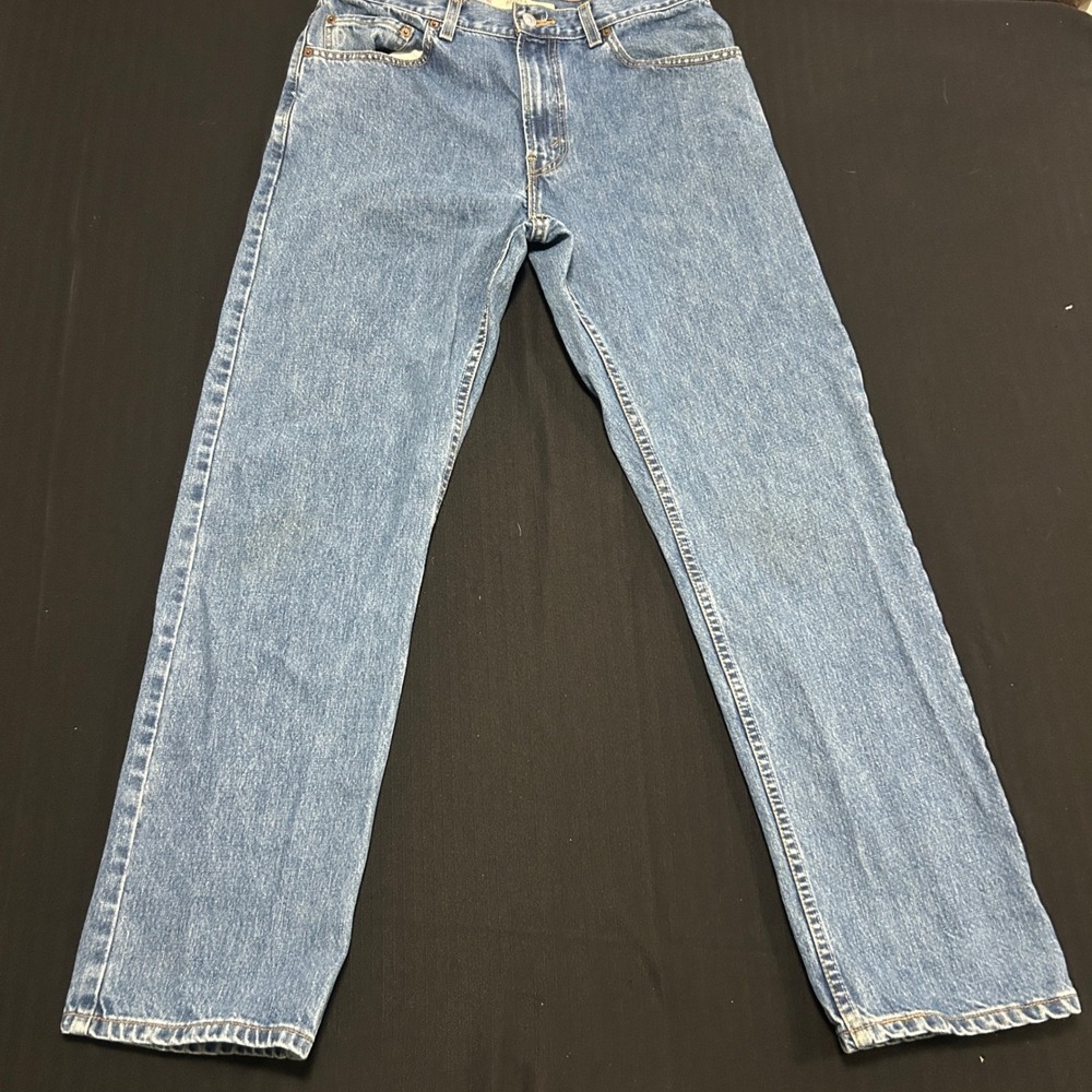 Levis 505 Regular Fit Jeans Mens 34x32 Medium Wash Blue Straight Leg Denim VTG